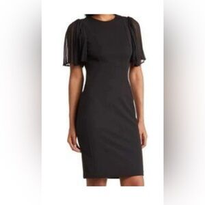 Calvin Klein Womens Dress Black Size 4